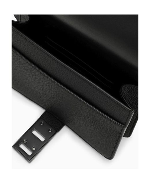 Ferragamo Black Gancini Buckle Pocket for men