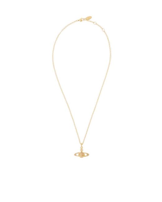 Vivienne Westwood White Orb Pendant Necklace