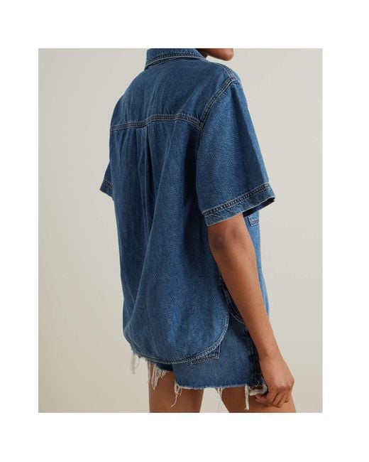 FRAME Blue Organic Denim Shirt