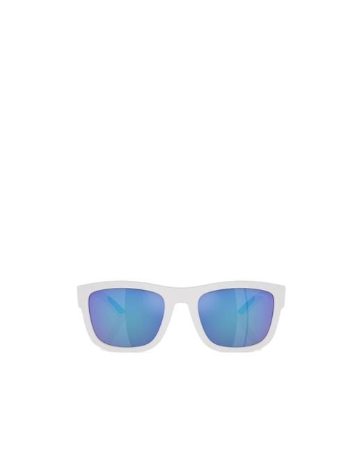Prada Blue Eyewear Square Frame Sunglasses for men