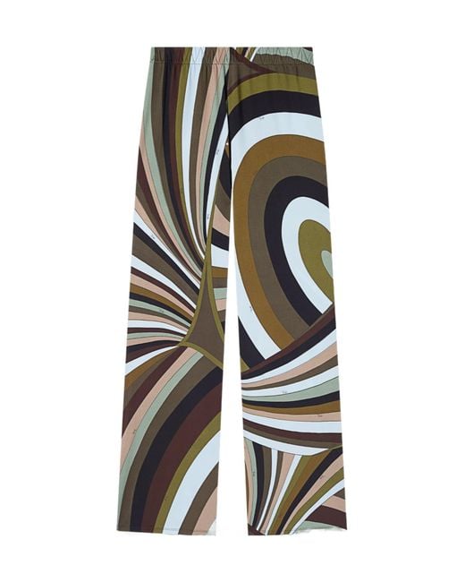 Emilio Pucci Multicolor Pucci Iride Flared Print Pants