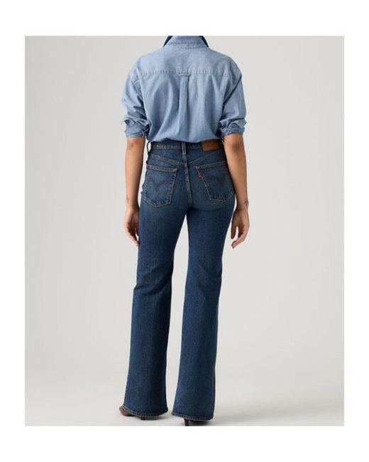Levi's Blue Ribcage Flare Jeans