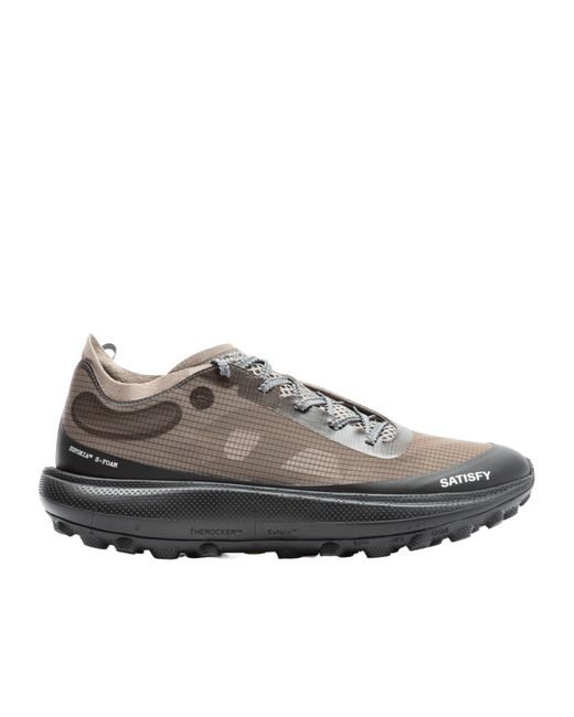 Satisfy Gray Comfortable Running Shoes for men