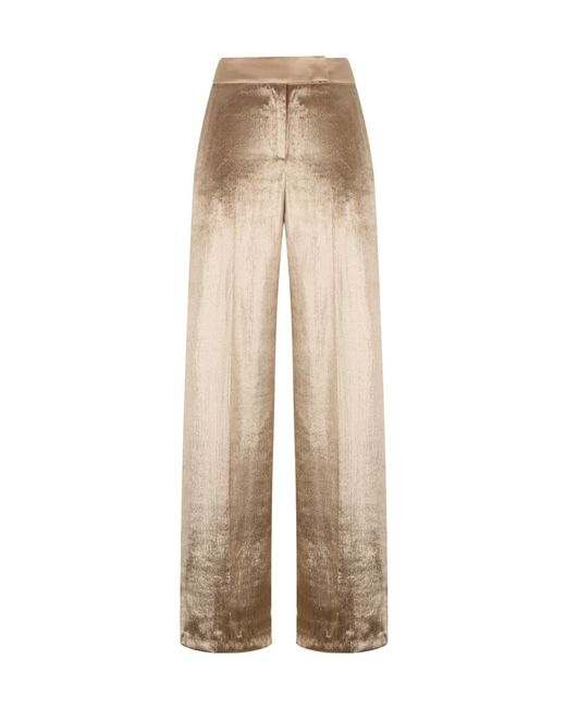 Peserico Natural Velvet Straight Hem Trousers