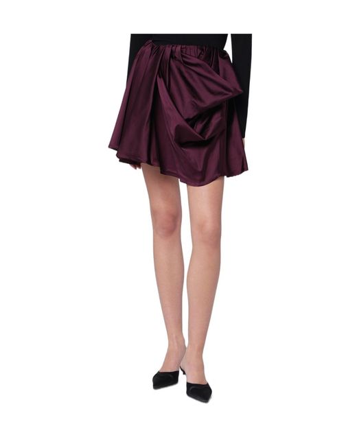 Ganni Red Irregular Skirt