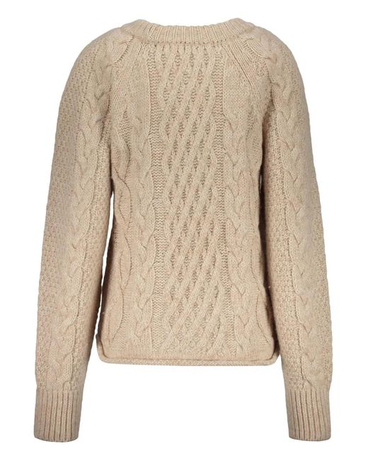 Low Classic Natural Cable-Knit Jumper