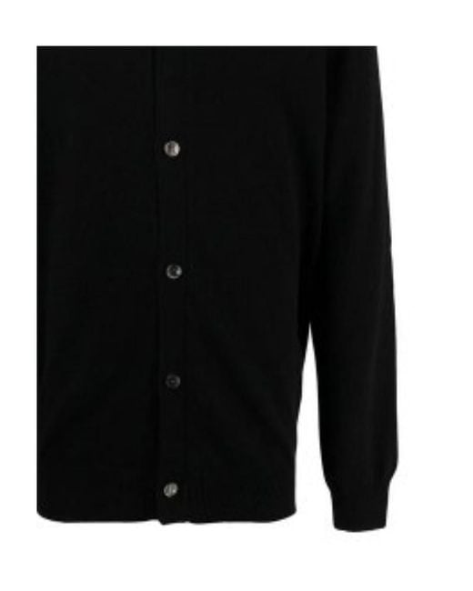 COMME DES GARÇONS PLAY Black Logo Details Cardigan for men