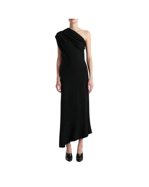 Khaite Black Asymmetric Dress