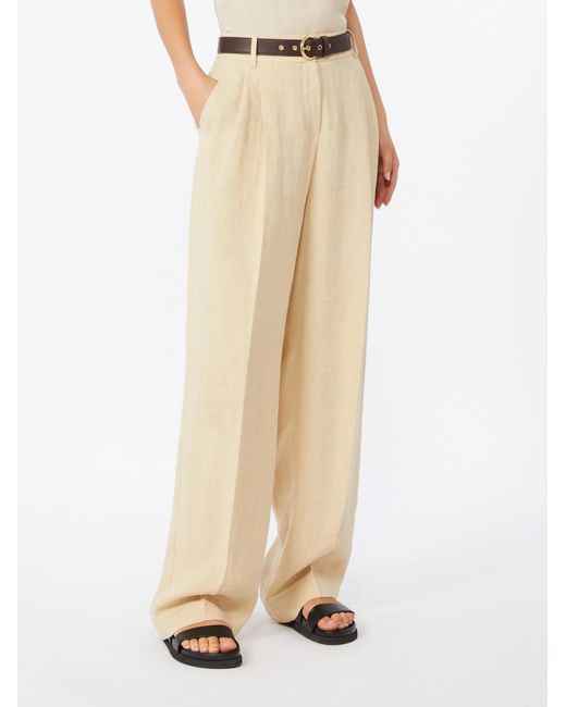 Max Mara Natural Studio Mstsumer Pleated Pants