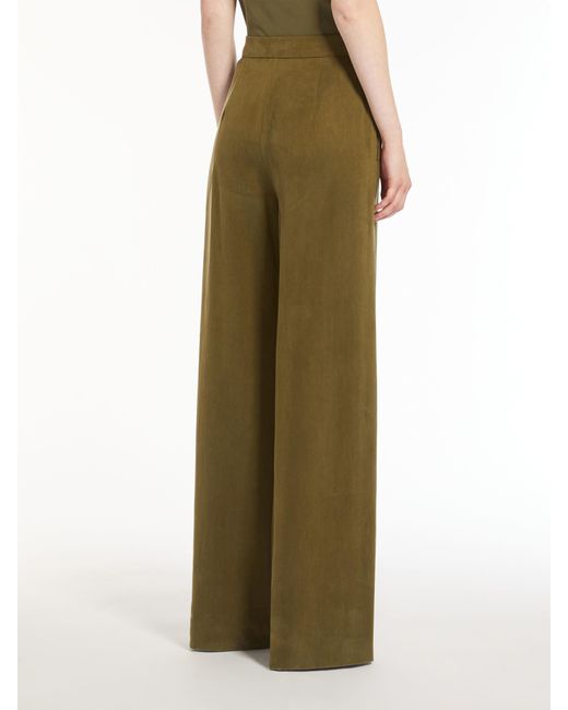 Max Mara Green Studio High Waist Wide Leg Trousers