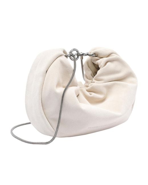 Brunello Cucinelli Natural Brioche Precious Chain Hobo Bag