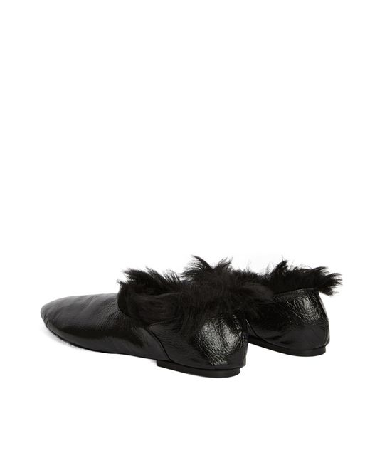 Jill Sander Black Sheepskin Sandals. Jil Sander | Shoes | Jill Sander Black Sheepskin Sandals  main image 4