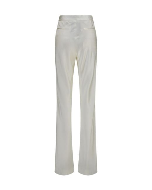 Tom Ford Gray Bias-Cut Trousers