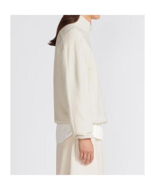 Dior White Regular-Fit Sweater With Stand Collar for men
