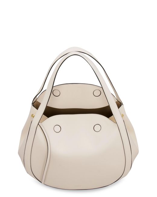 Wandler Natural Lin Foldover Tote Bag
