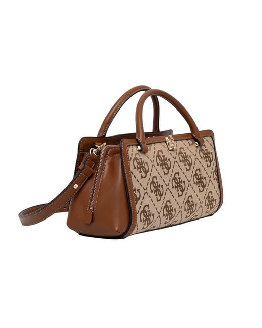 Guess Brown Double-Handled Shoulder Bag