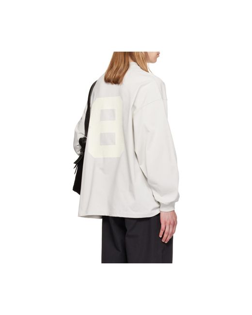 Fear Of God White Long-Sleeved T-Shirt for men