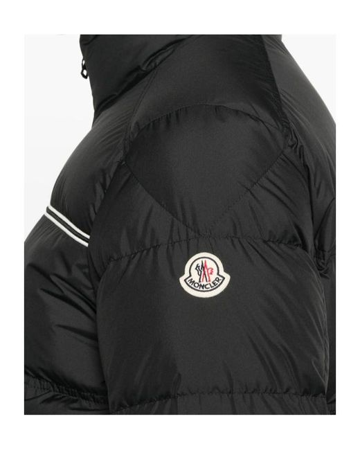 Moncler Black Logo Patch Zip-Up Jacket for men