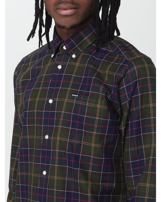 Barbour Black Wetheram Check Shirt for men