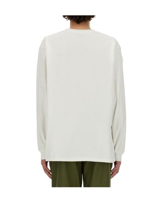 Needles White Long-Sleeved T-Shirt for men