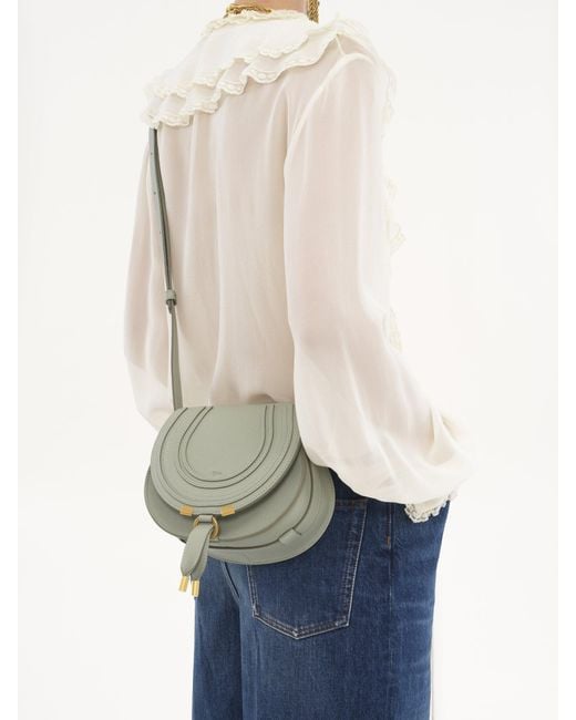 Chloé Gray Chloé Marcie Foldover Small Shoulder Bag