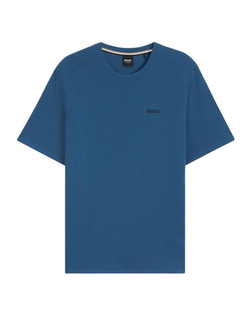 Boss Blue Solid Color T-Shirt for men