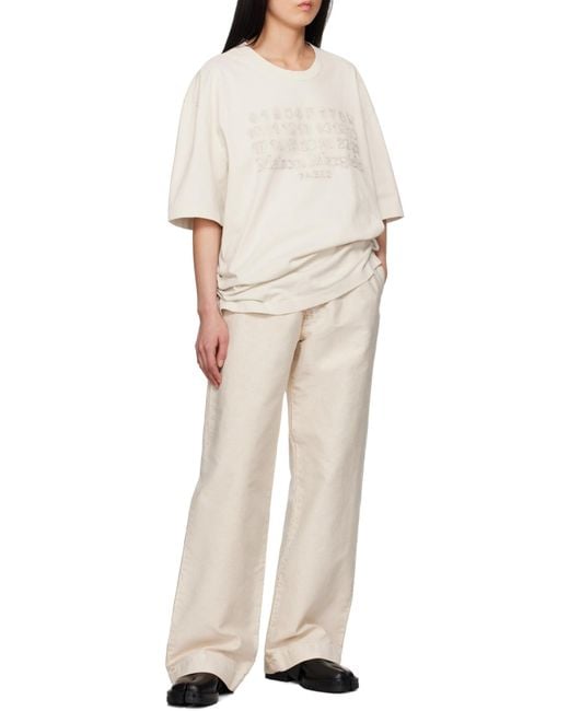 Maison Margiela Natural Wide-Leg Jeans