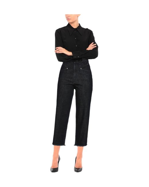 Isabel Marant Black High-Waisted Light-Colored Jeans