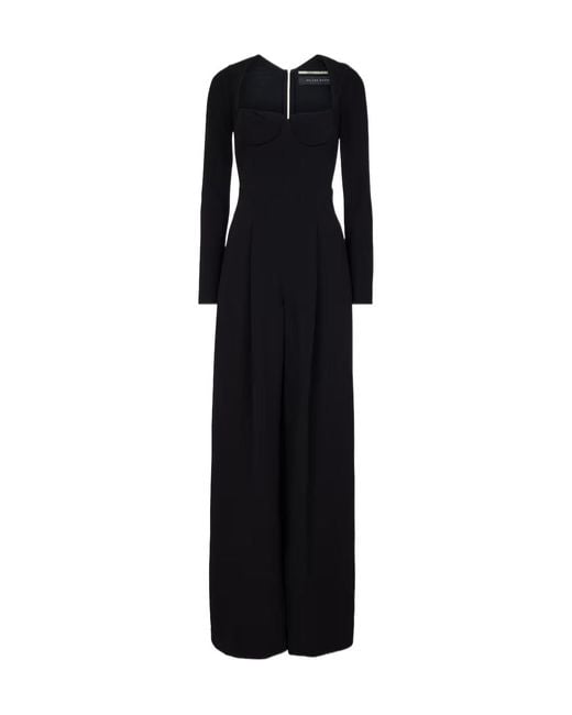 Roland Mouret Black Elastic Crepe Jumpsuit