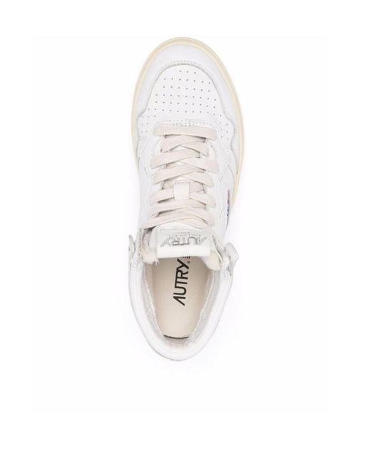 Autry White High-Top Sneakers