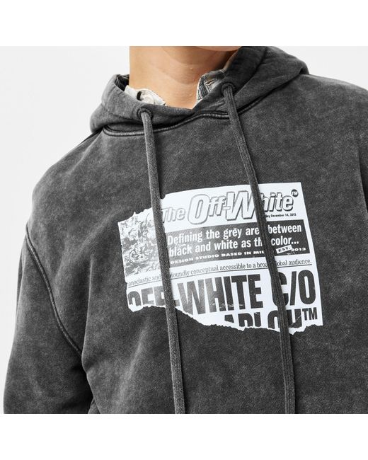 Off-White c/o Virgil Abloh Gray Minimalist And Versatile Hoodie