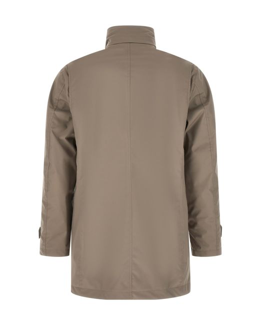 Moorer Brown High Neck Duca Jacket for men