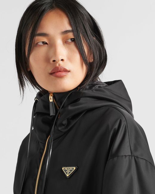 Prada Black Re-Nylon Hooded Jacket