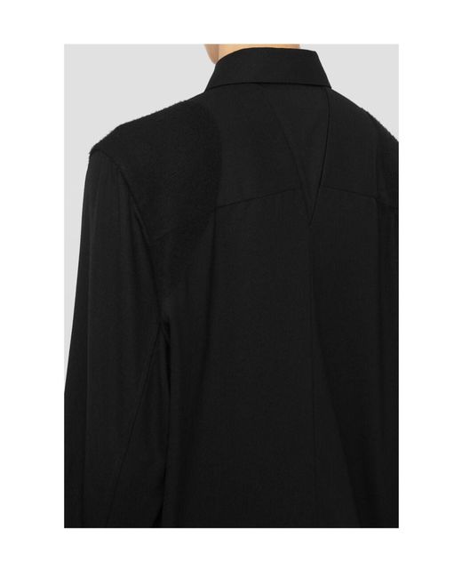 Jil Sander Black Long-Sleeved Lightweight Shirt for men