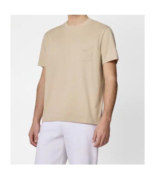 Tod's Natural Crew Neck T-Shirt for men