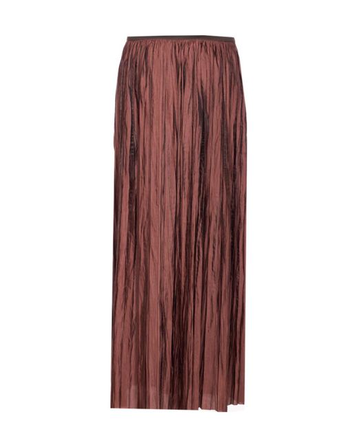 Roberto Collina Purple High-Waisted Pleated Skirt