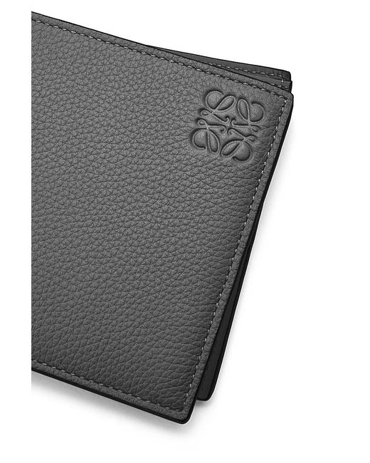 Loewe Gray Logo Embossed Bifold Wallet for men
