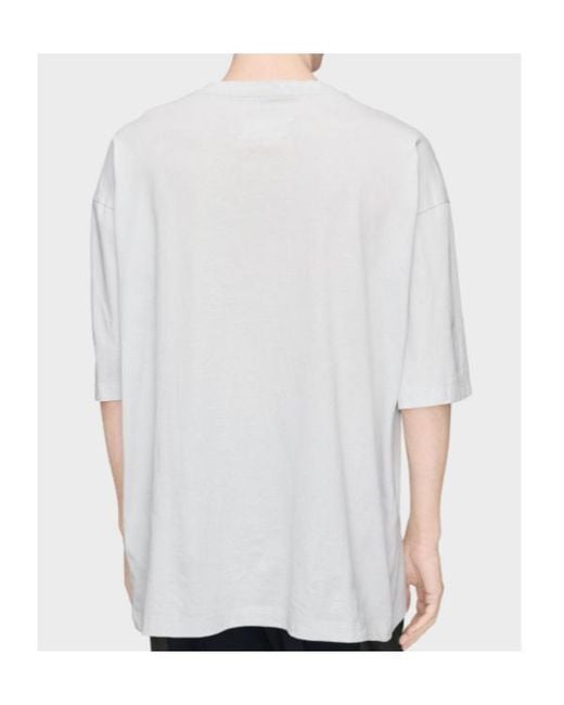 Maison Margiela White Numeric Cotton T-Shirt for men