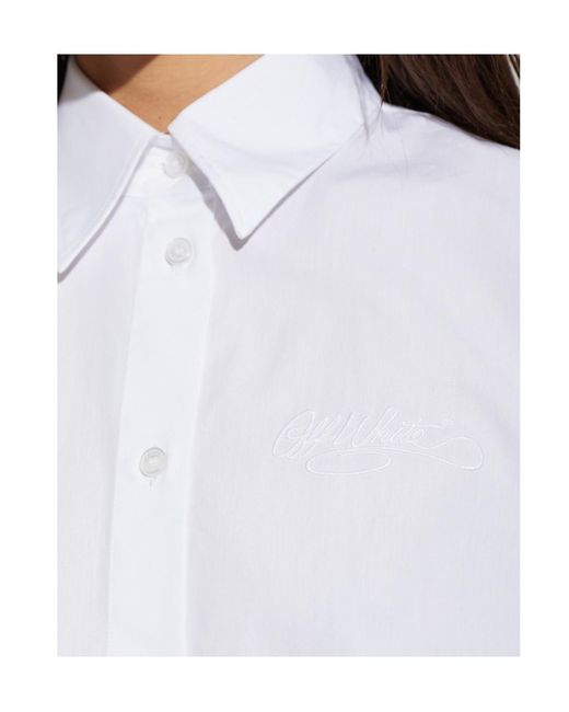 Off-White c/o Virgil Abloh White Long-Sleeved Shirt