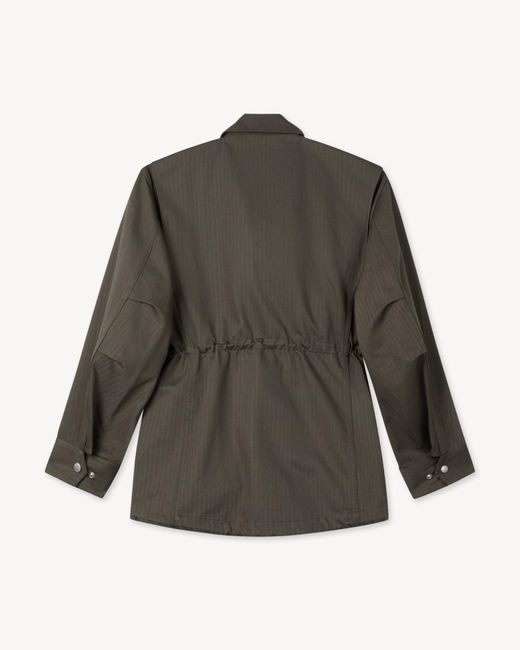 KENZO Gray Paris Emblem' Military Jacket for men