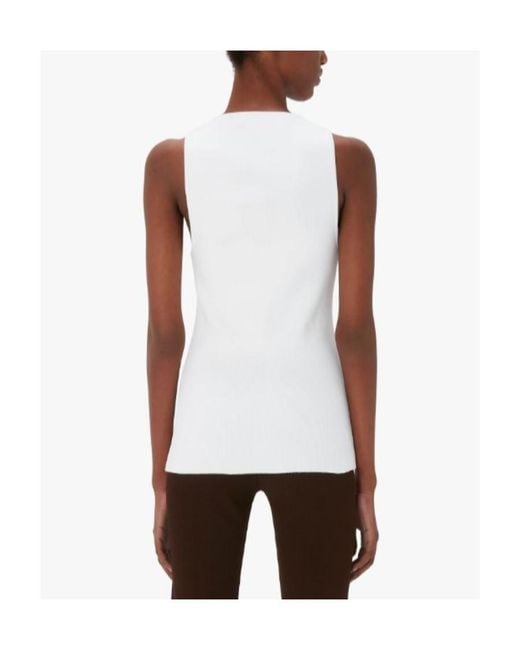 J.W. Anderson White Michael Clark Tank Top