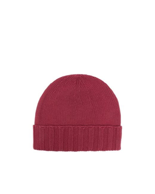 Drumohr Red Knitting Hat for men