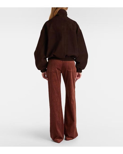 Magda Butrym Red Casual Pants With Belt Loops