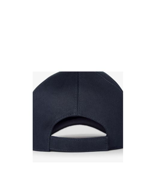 Fendi Blue Cotton Baseball Cap for men