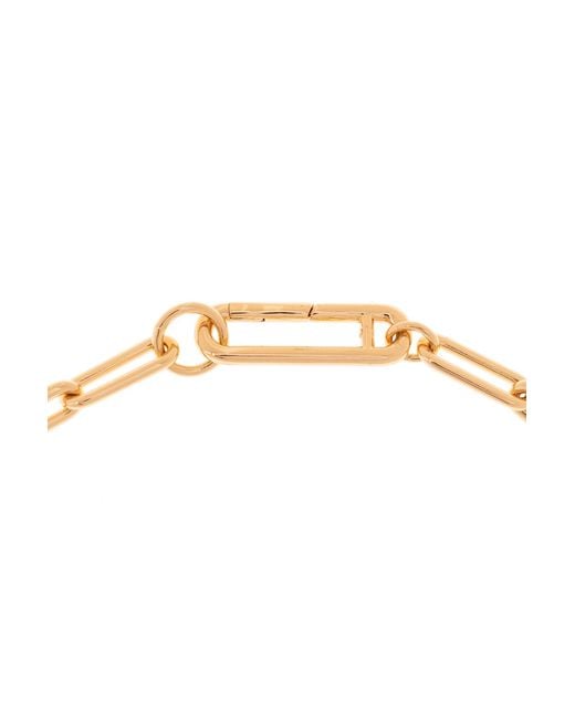 Tory Burch White Good Luck Chain Necklace