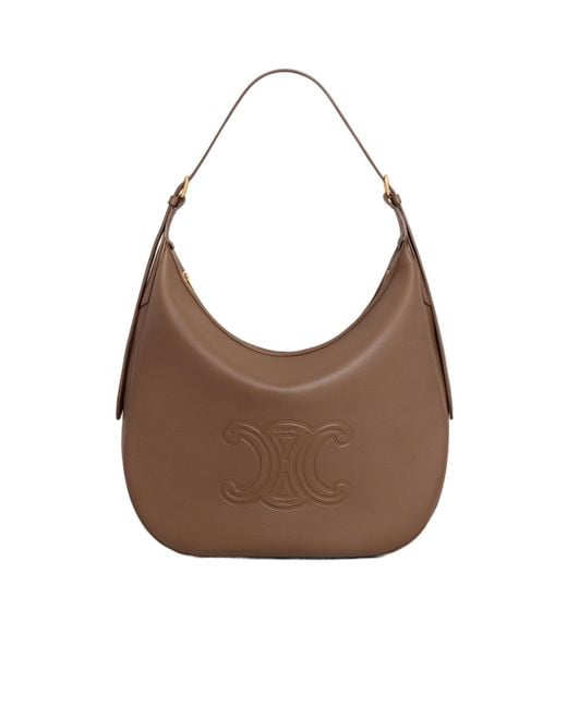 Céline Brown Large Heloïse Cuir Triomphe Bag