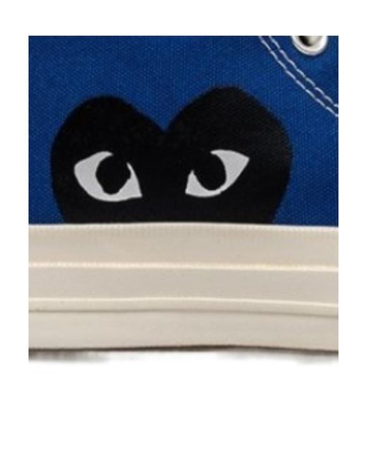 COMME DES GARÇONS PLAY Blue X Converse Chuck 70 High-Top Sneakers for men