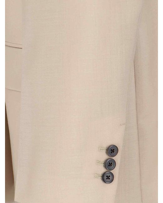 Prada Natural Single-Breasted Jacket