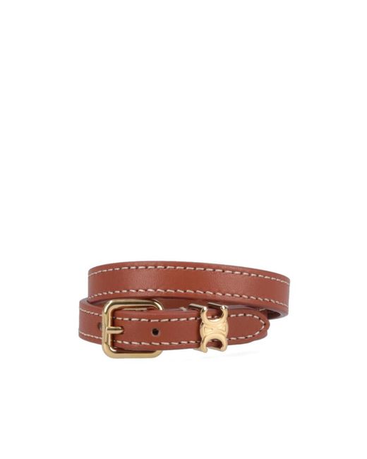 Céline Brown Double Layer Bracelet