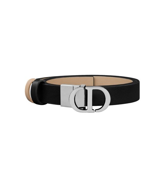 Dior White 30 Montaigne Reversible Belt